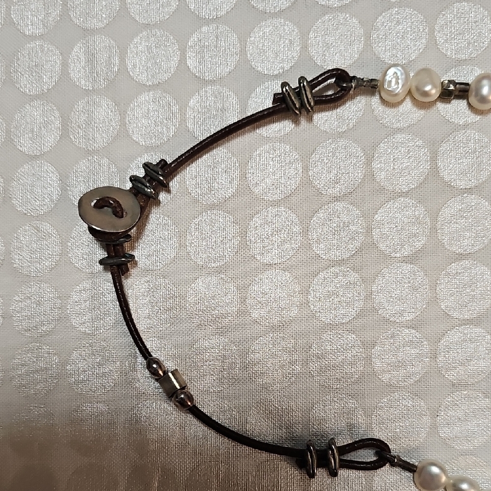 Silpada Pearl and Silver Necklace - Picture 3 of 8